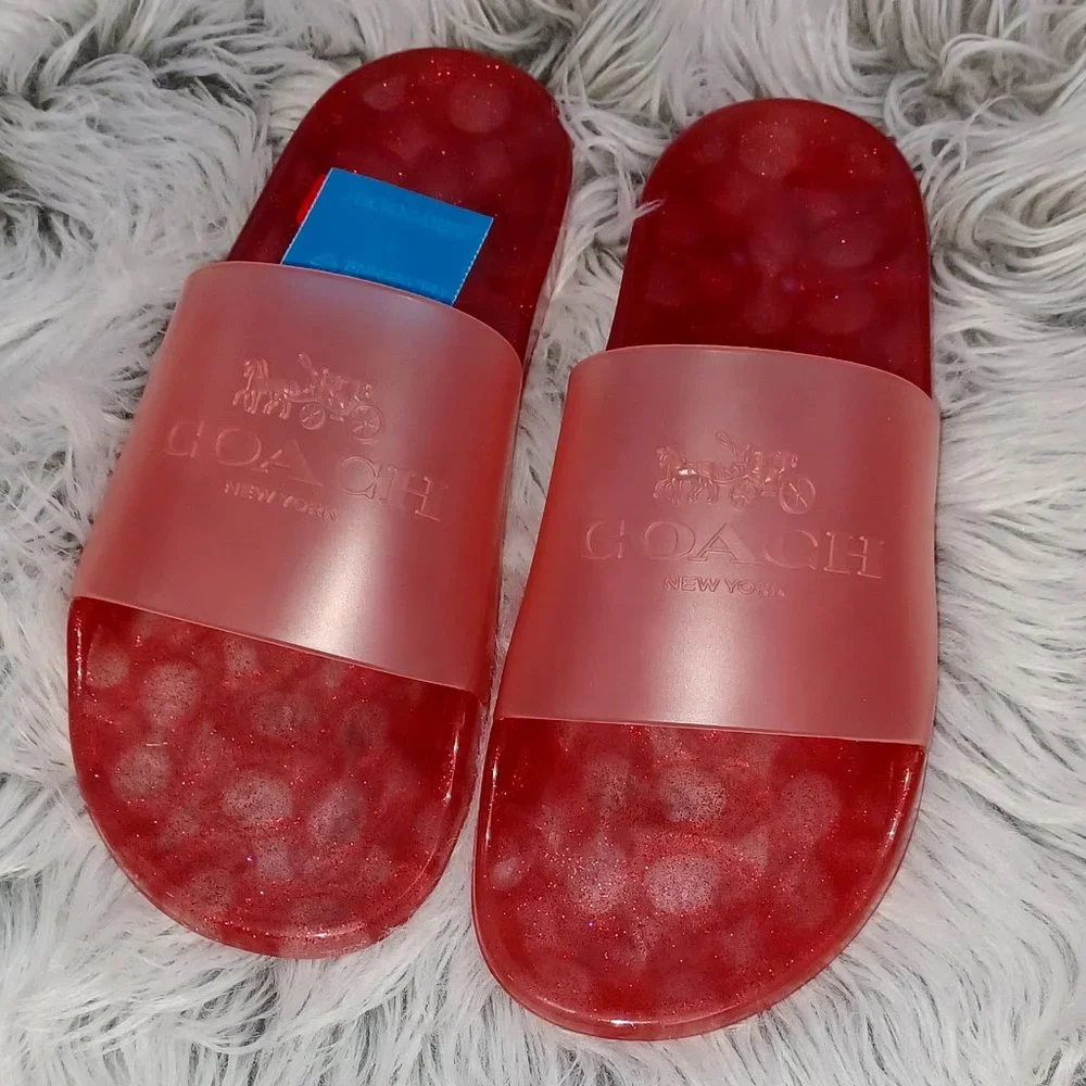 New Coach Ulyssa Slide Light Pink Jelly - Picture 2 of 5